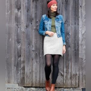 ✨️ Laundromat Oatmeal Wool Mini Skirt